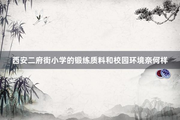西安二府街小学的锻练质料和校园环境奈何样